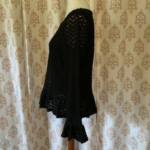 Neiman Marcus fancy black top M